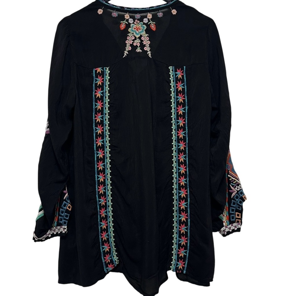 Women’s JOHNNY WAS Embroidered Bohemian Alaura Tunic Blouse - Small - Picture 4 of 13